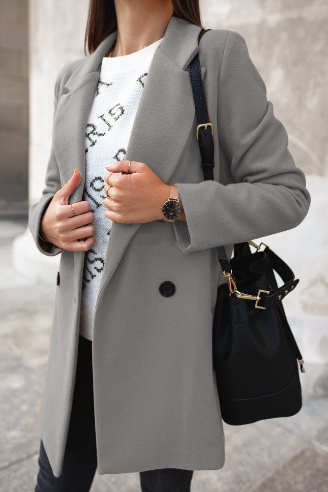 Blazer Casual Femme – Coupe Structurée & Style Polyvalent