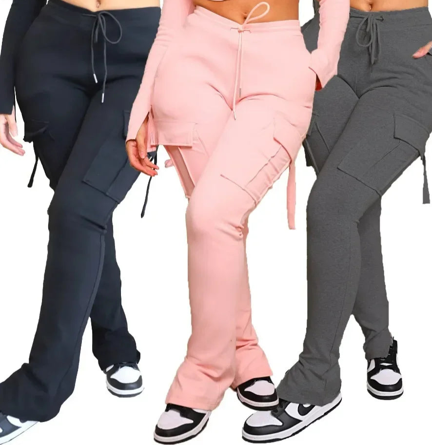 Pantalon cargo tendance pour femme