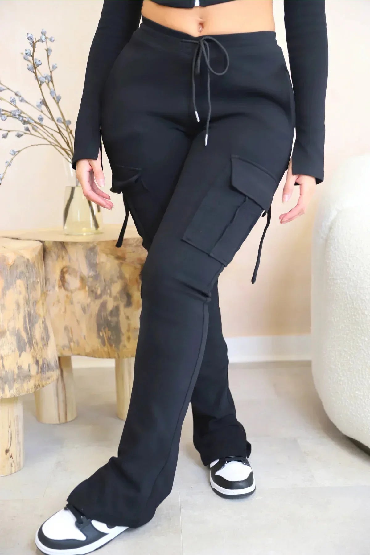 Pantalon cargo tendance pour femme