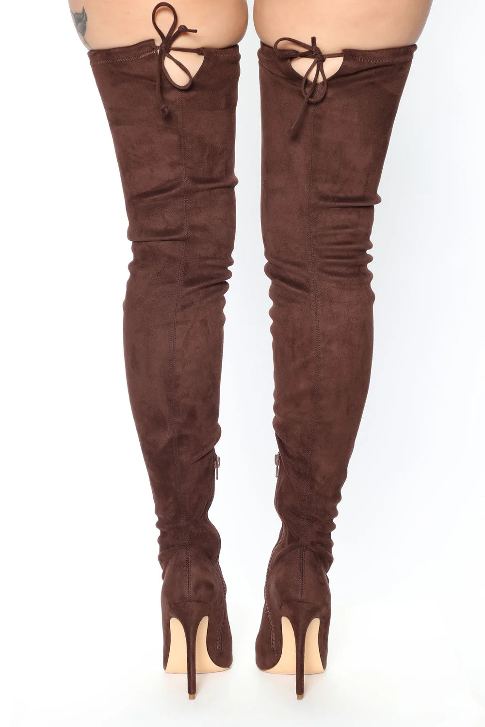 Vicky Over The Knee Boot - Chocolate