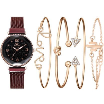 Starry Sky Women’s Magnet Buckle Watch