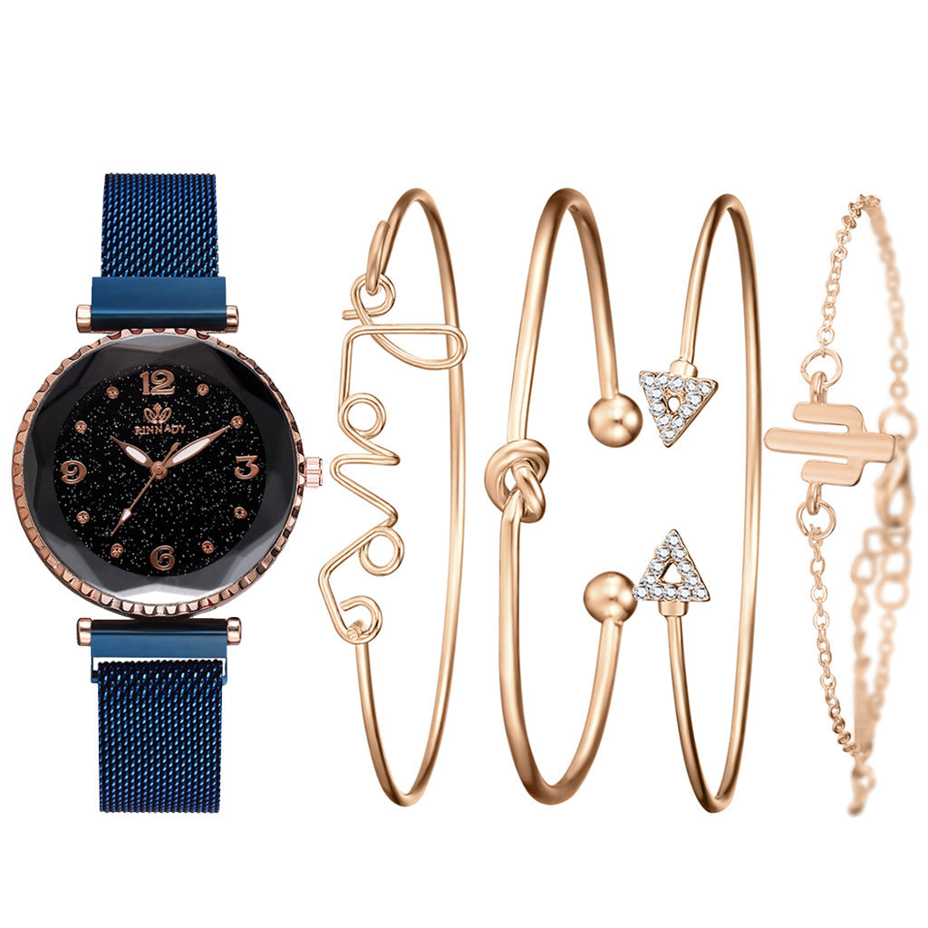 Starry Sky Women’s Magnet Buckle Watch