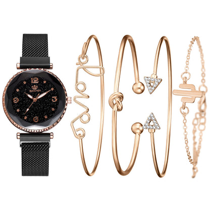 Starry Sky Women’s Magnet Buckle Watch