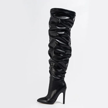 Not Playing Around Heeled Boots - Black