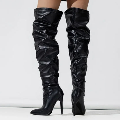 Bottes à talons Not Playing Around - Noir