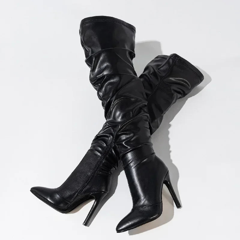 Not Playing Around Heeled Boots - Black