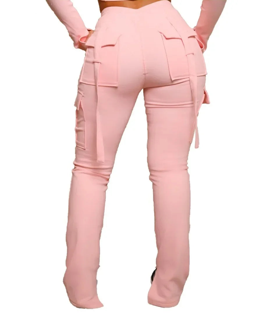 Pantalon cargo tendance pour femme 